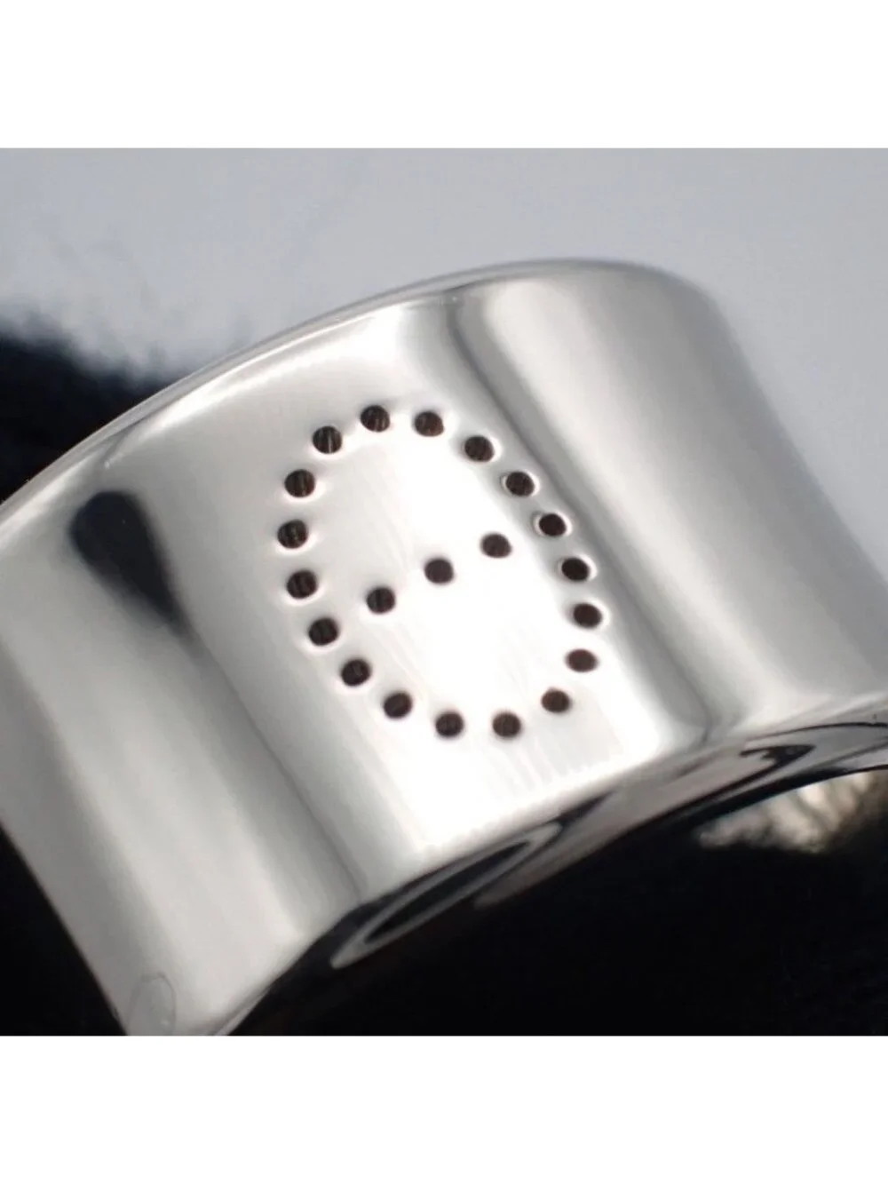 Hermes Eclipse Ribbon GM 52 Ring 925 Sterling Silver